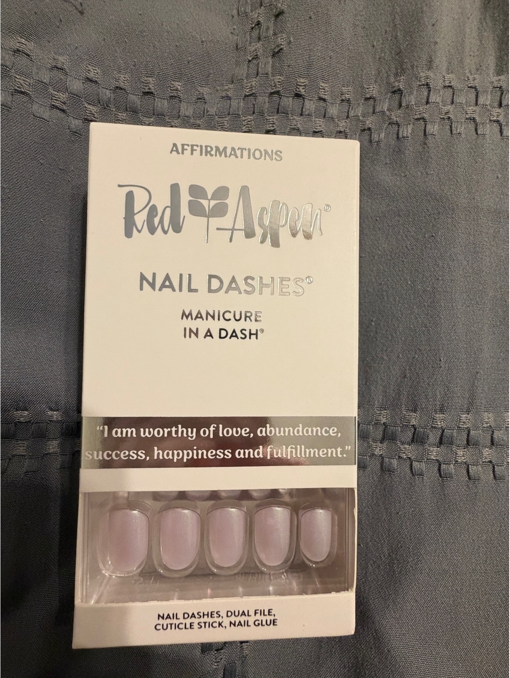 Red Aspen Affirmations Nail Dashes Manicure Set - Keowa Is Worthy